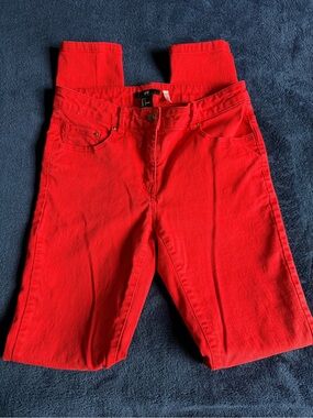 Women’s High-Rise Red Jeans